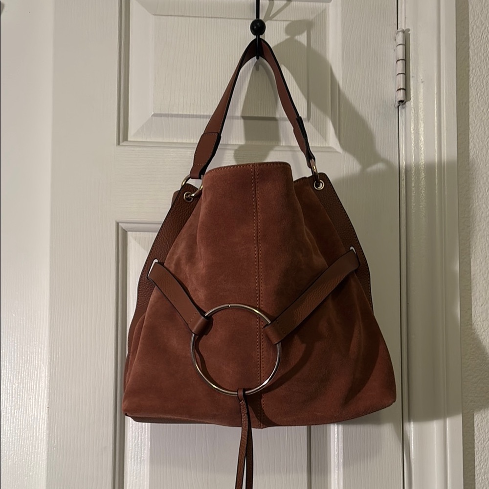 Brown Suede Women's Bag